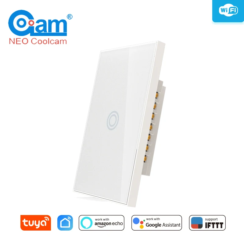 Coolcam Wifi US Wall Light Switch 1/2/3 Gang Touch/WiFi Remote Smart Home Wall Touch Switch Compatible With Alexa Google Home
Coolcam Wifi US Wall Light Switch 1/2/3 Gang Touch/WiFi Remote Smart Home Wall Touch Switch Compatible With Alexa Google Home