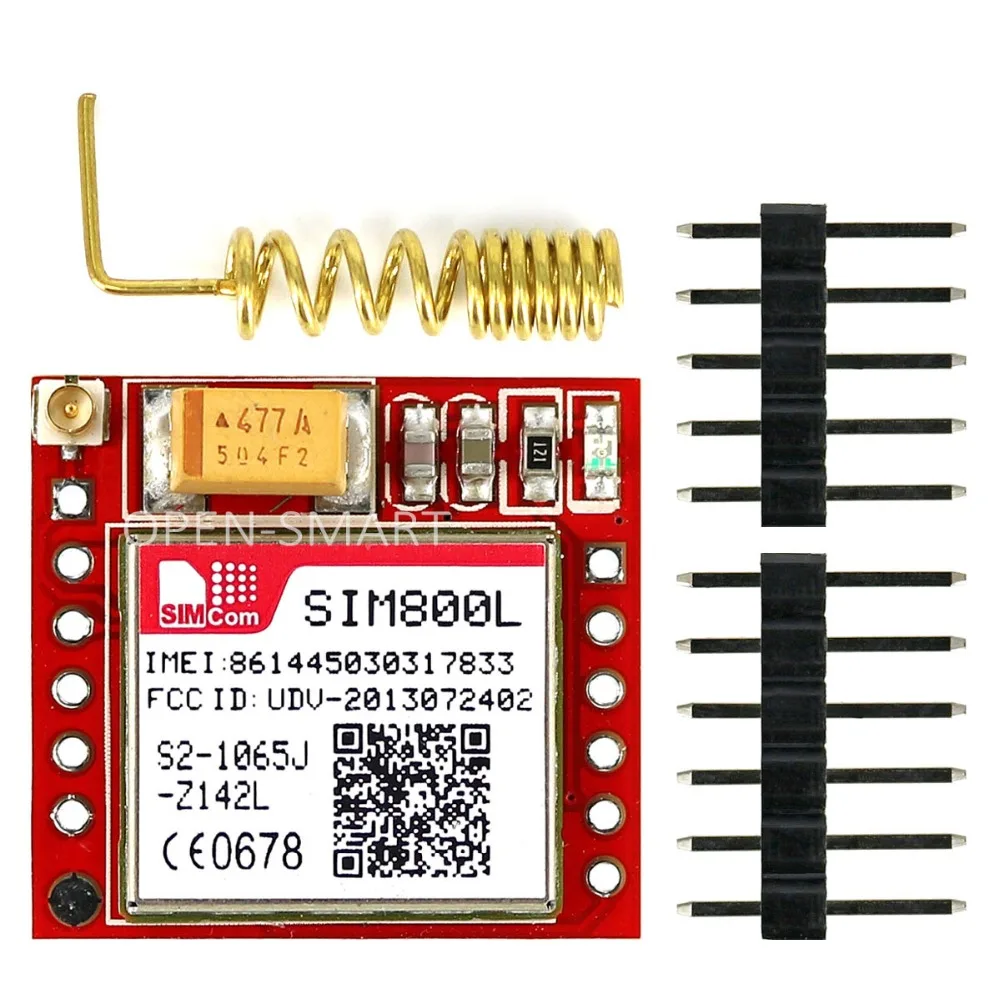 SIM800L четырехдиапазонный сетевой модуль GPRS GSM + пружинная антенна 3G 3DBI|module 3g|module
