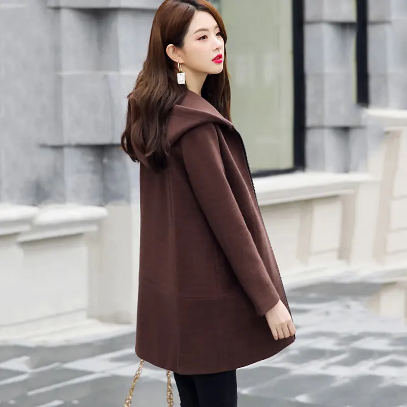 Fashion Women Casual Woolen Jackets Overcoats 2018 Autumn Winter Coats Women Solid Color Hooded Woolen Blends Coats LQ390
Fashion Women Casual Woolen Jackets Overcoats 2018 Autumn Winter Coats Women Solid Color Hooded Woolen Blends Coats LQ390