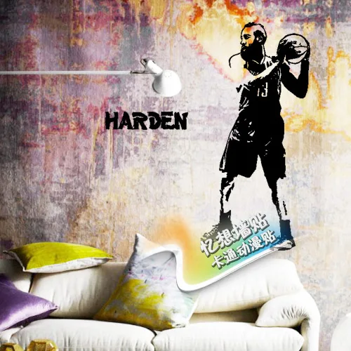 Free shiping custom cartoon stickers in the sports stickers Basketball sticker star James harden wall stickers
Free shiping custom cartoon stickers in the sports stickers Basketball sticker star James harden wall stickers