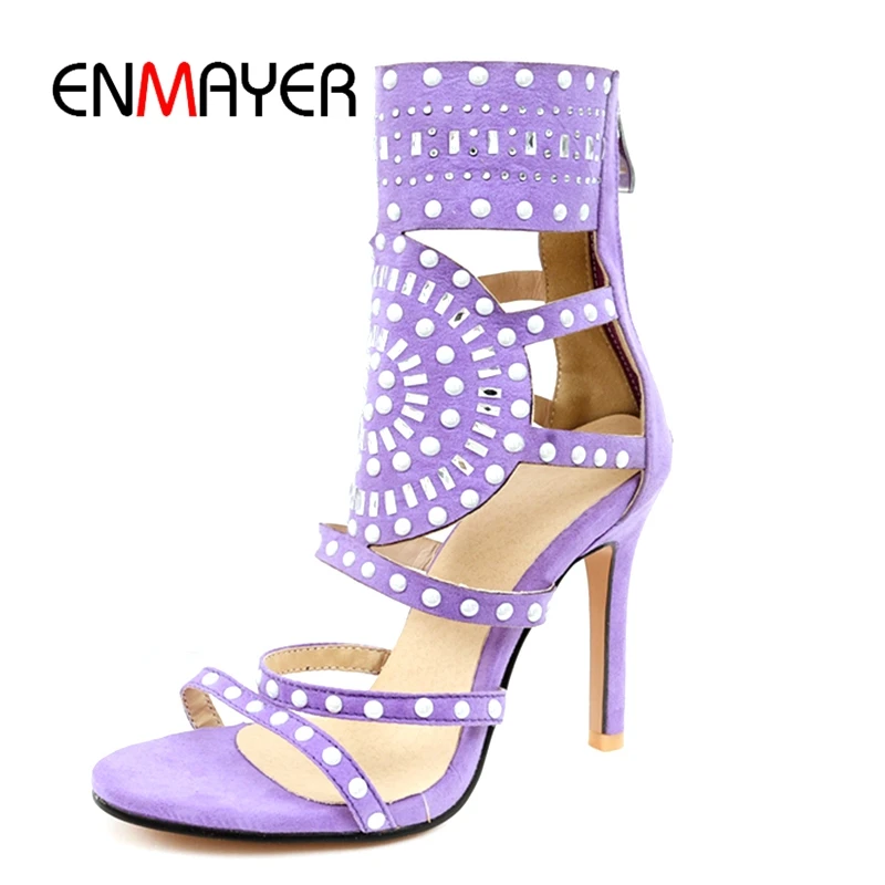 ENMAYER Ethnic Open Toe Rhinestone Design High Heel Sandals Crystal Ankle strap Diamond Gladiator Women Sandals Black ZYL199
ENMAYER Ethnic Open Toe Rhinestone Design High Heel Sandals Crystal Ankle strap Diamond Gladiator Women Sandals Black ZYL199