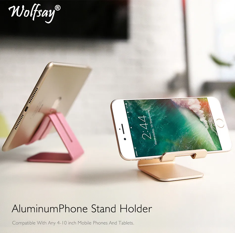 Wolfsay Universal Mobile Phone Holder Stand Aluminium Alloy Desk Holder For Phone Charging Stand Cradle Mount For Xiaomi Support
Wolfsay Universal Mobile Phone Holder Stand Aluminium Alloy Desk Holder For Phone Charging Stand Cradle Mount For Xiaomi Support
