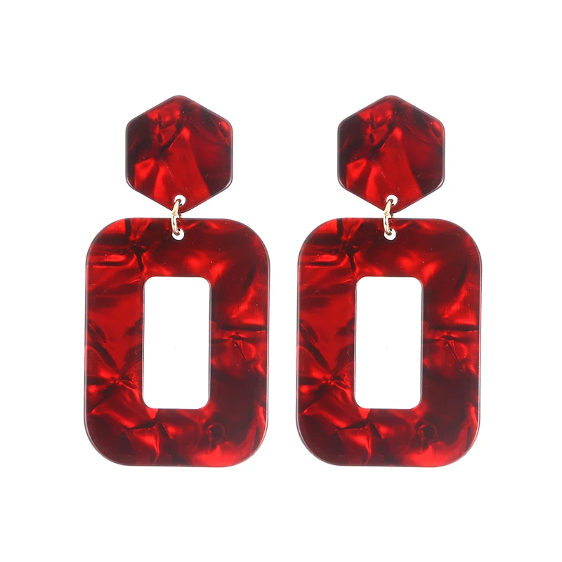 Geometric Big Statement Acetic Acid Acrylic Drop Earrings For Women Resin Square Long Dangle Earrings Brincos Fashion Jewelry
Geometric Big Statement Acetic Acid Acrylic Drop Earrings For Women Resin Square Long Dangle Earrings Brincos Fashion Jewelry