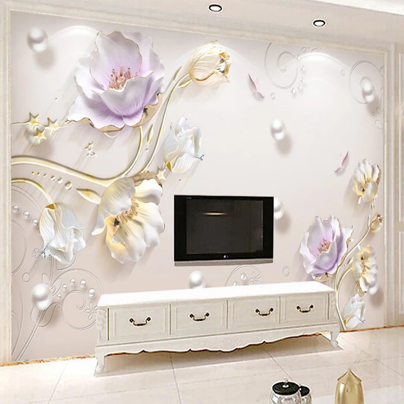 Custom Jewelry Relief Simple Tulip Photo Wallpapers 3D Murals Painting Living Room Background Wall Home Decor 3D Wall Cloth Roll
Custom Jewelry Relief Simple Tulip Photo Wallpapers 3D Murals Painting Living Room Background Wall Home Decor 3D Wall Cloth Roll