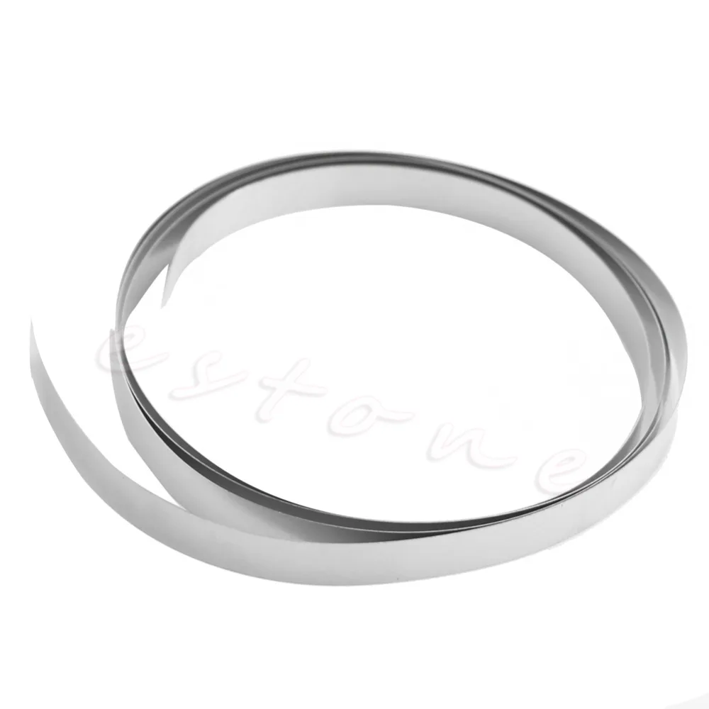 OOTDTY Ni Plated Nickel Strip Tape 1M 8mm x 0.15 For Li 18650 Battery Spot Welding 0.15mm*8mm*1000mm Silver
OOTDTY Ni Plated Nickel Strip Tape 1M 8mm x 0.15 For Li 18650 Battery Spot Welding 0.15mm*8mm*1000mm Silver