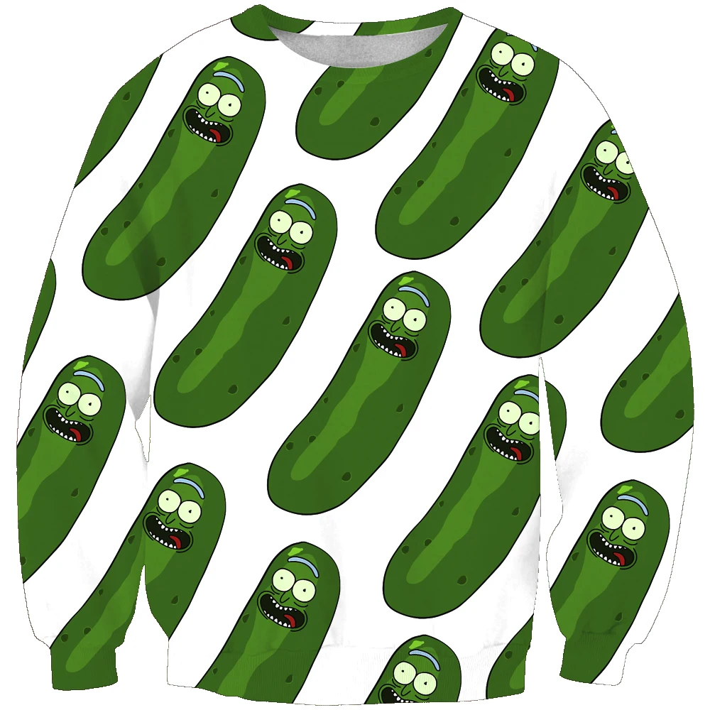 New arrival fashion Unisex Sweatshirt 3D fruit cucumber print simple Casual white relaxtion oversized Clothes Free shipping
New arrival fashion Unisex Sweatshirt 3D fruit cucumber print simple Casual white relaxtion oversized Clothes Free shipping