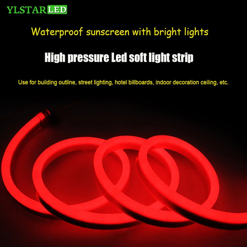 Светодиодная неоновая лента YLSTAR AC110V/220В SMD2835 120 светодиодов/м мягкая световая