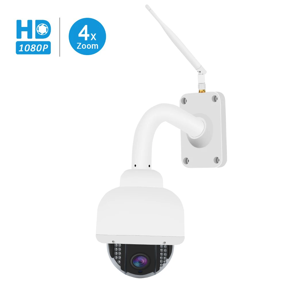 BESDER 4X Optical Zoom 1080P Wifi PTZ Speed Dome Camera IP Outdoor IP65 Waterproof Night Vision Motion Detect 32G SD Card Inside
BESDER 4X Optical Zoom 1080P Wifi PTZ Speed Dome Camera IP Outdoor IP65 Waterproof Night Vision Motion Detect 32G SD Card Inside
