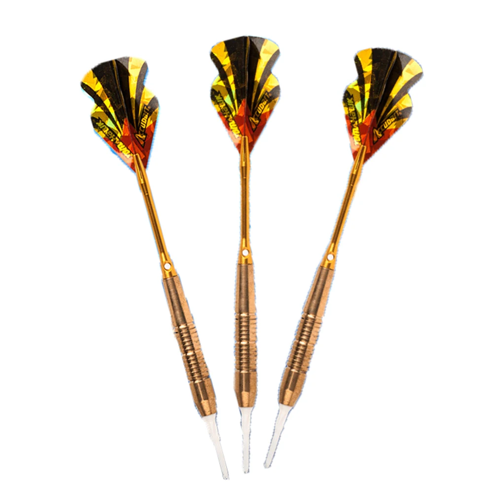 3Pcs 18g Professional Safe Dart Soft Plastic Tip Golden Copper Barrel Laser Flight Competition Training Dart
3Pcs 18g Professional Safe Dart Soft Plastic Tip Golden Copper Barrel Laser Flight Competition Training Dart