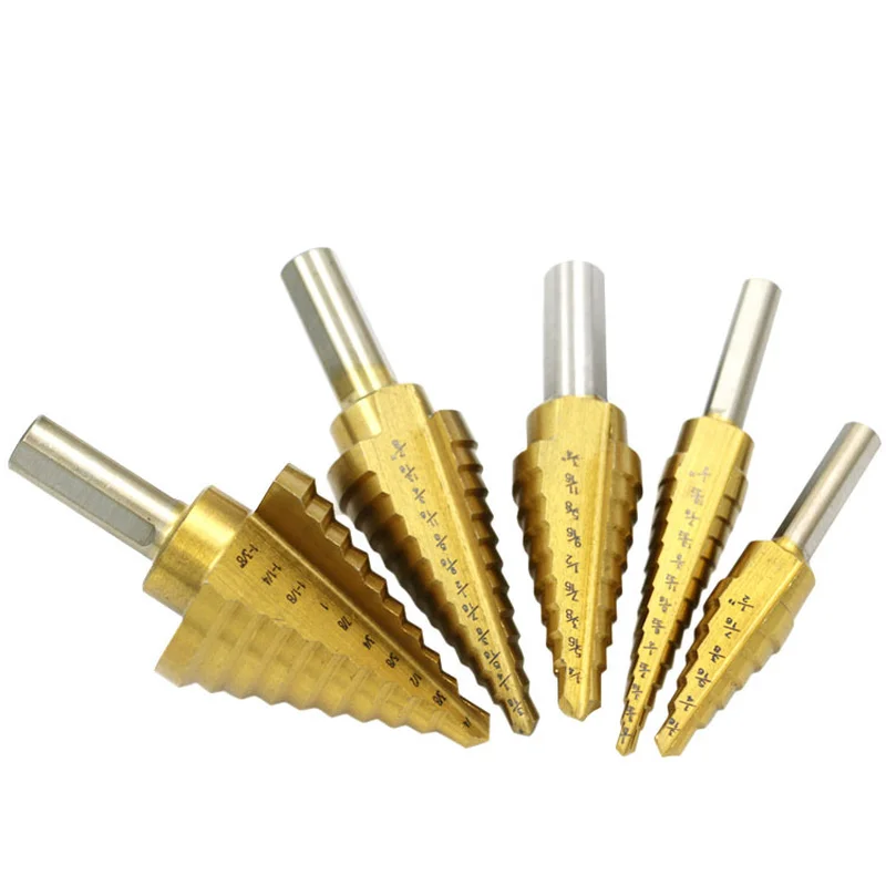 5pcs HSS 4241 British Triangular Handle Staircase Set / Stepping Drill Pagoda Metal Hole Punching Iron aluminum plate
5pcs HSS 4241 British Triangular Handle Staircase Set / Stepping Drill Pagoda Metal Hole Punching Iron aluminum plate