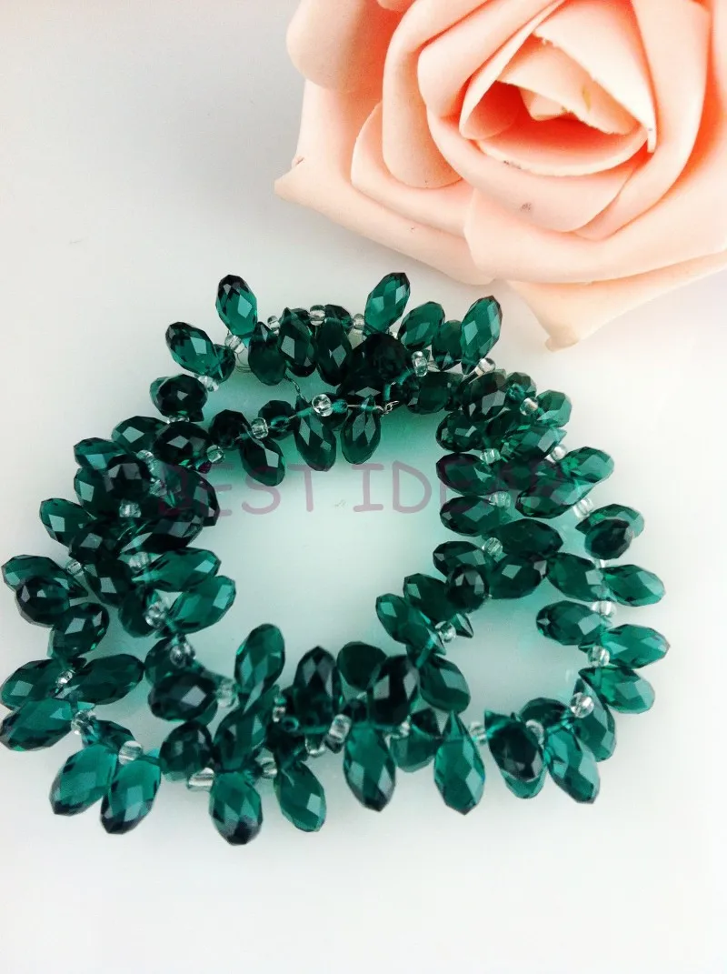 100pcs 6*12mm Deep Green Quartz Faceted Crystal Glass Teardrop Beads Crystal Loose Beads DIY free shipping
100pcs 6*12mm Deep Green Quartz Faceted Crystal Glass Teardrop Beads Crystal Loose Beads DIY free shipping