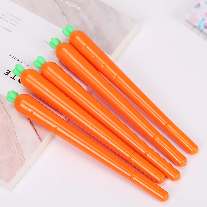 0.5mm Novelty Fresh Carrot Plastic Gel Pen Creative Cute Kawaii Pens For Kids Novely Item School Supplies
0.5mm Novelty Fresh Carrot Plastic Gel Pen Creative Cute Kawaii Pens For Kids Novely Item School Supplies