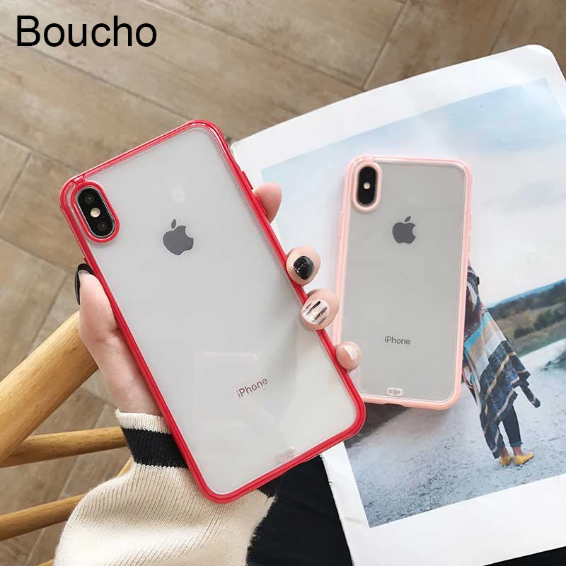 Boucho для iPhone 11 12 Pro XS MAX X 8 плюс 11pro модные мягкие чехлы телефонов Apple XR 6 7 силиконовый