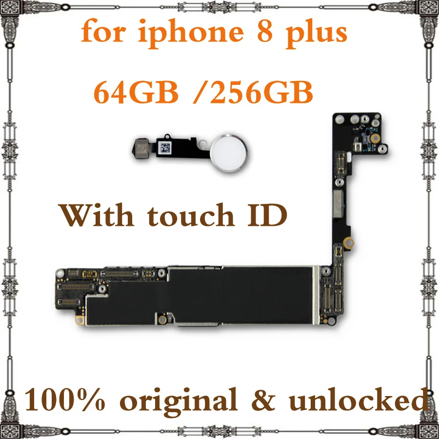 Original 64GB 256GB IOS Logic Board For Iphone 8 Plus With / Without Fingerprint Unlocked Mainboard For 8plus Motherboard
Original 64GB 256GB IOS Logic Board For Iphone 8 Plus With / Without Fingerprint Unlocked Mainboard For 8plus Motherboard