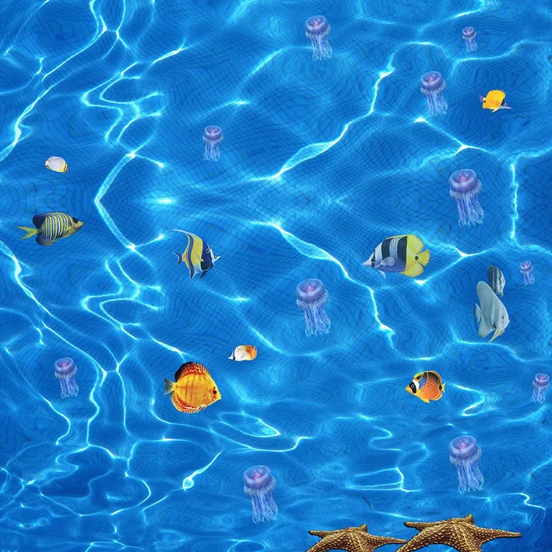 Free Shipping 3D Submarine fish floor painting self-adhesive thickened bathroom bedroom living room flooring wallpaper mural
Free Shipping 3D Submarine fish floor painting self-adhesive thickened bathroom bedroom living room flooring wallpaper mural