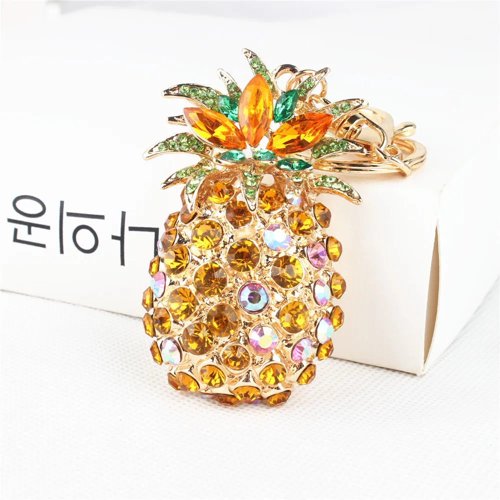 Big Pineapple Ananas Fruit Lovely Pendant Charm Crystal Rhinestone Purse Bag Car Keyring Key Chain Wedding Party Girl Gift
Big Pineapple Ananas Fruit Lovely Pendant Charm Crystal Rhinestone Purse Bag Car Keyring Key Chain Wedding Party Girl Gift