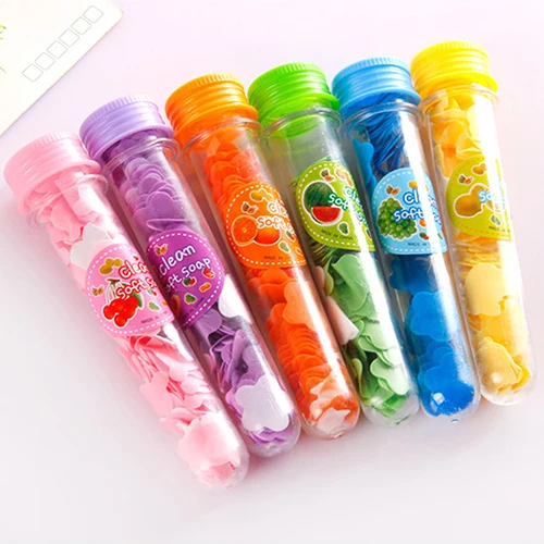 Outdoor Body Washing paper soap BathTest Tube Confetti Foaming Flower Paper Soap Slice Case Travel Cleaning Box paper soap sheet
Outdoor Body Washing paper soap BathTest Tube Confetti Foaming Flower Paper Soap Slice Case Travel Cleaning Box paper soap sheet