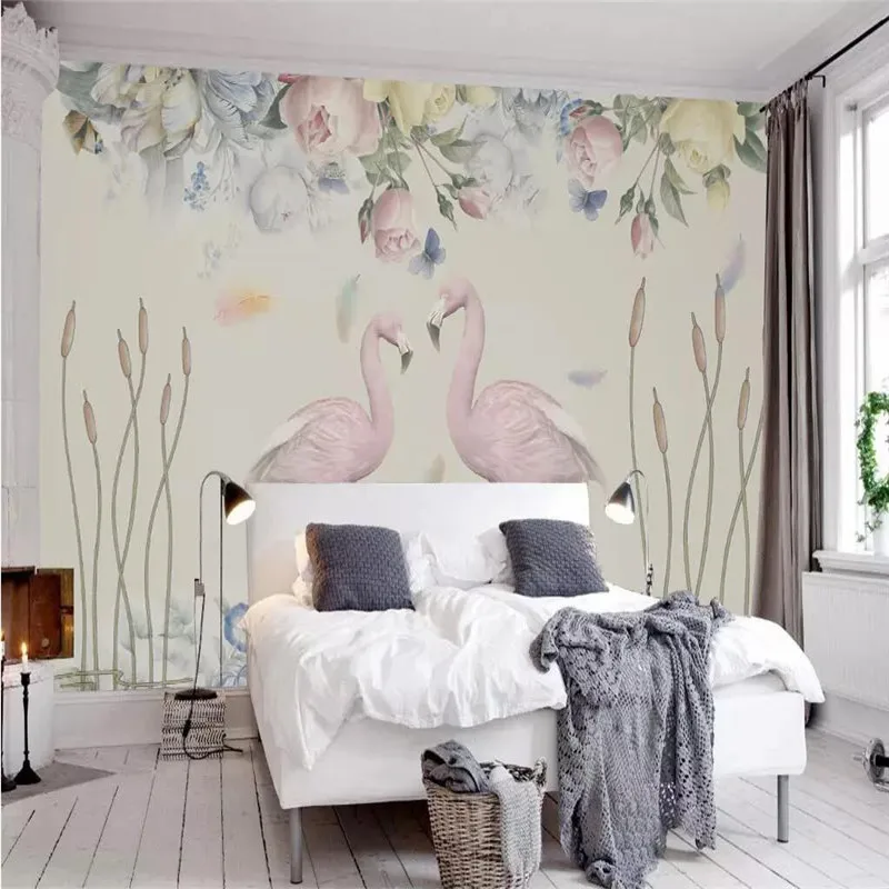 Nordic fresh flower flamingo background wall professional production mural wallpaper wholesale custom poster photo wall
Nordic fresh flower flamingo background wall professional production mural wallpaper wholesale custom poster photo wall