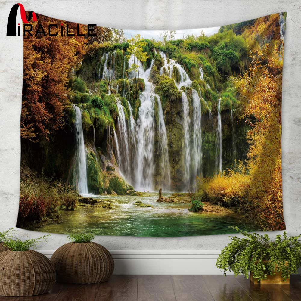 Miracille Waterfall Mountain Scenery Printing Wall Hippie Tapestry Polyester Fabric Home Wall Decoration 130x150/150x200cm
Miracille Waterfall Mountain Scenery Printing Wall Hippie Tapestry Polyester Fabric Home Wall Decoration 130x150/150x200cm