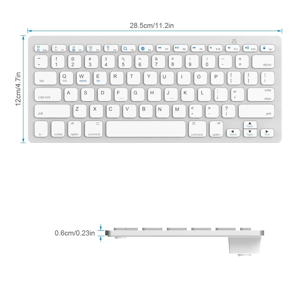 Ультратонкая беспроводная клавиатура с Bluetooth 2018 для Samsung Galaxy Tab A A2 10 5 3 0 ''T590 T595