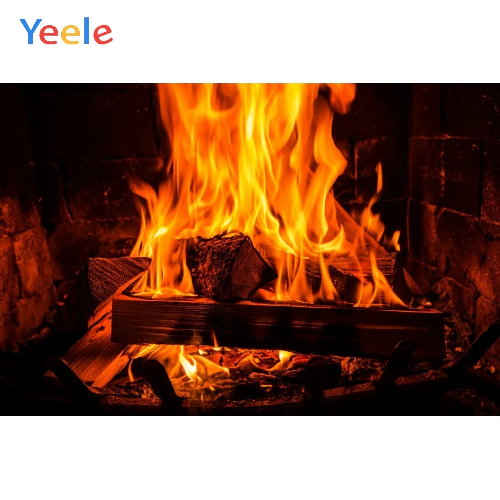 Yeele Fireplace Burning Firewood Winter Interior Deco Photography Backgrounds Photographic Customized Backdrops for Photo Studio
Yeele Fireplace Burning Firewood Winter Interior Deco Photography Backgrounds Photographic Customized Backdrops for Photo Studio
