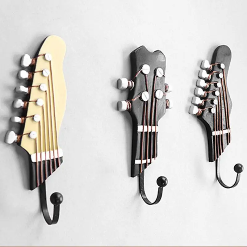3PCS Creative Guitar Shape Wall Hooks Home Decoration Resin Hook Vintage Style Storage Rack Bedroom Door After 3D Hanger
3PCS Creative Guitar Shape Wall Hooks Home Decoration Resin Hook Vintage Style Storage Rack Bedroom Door After 3D Hanger