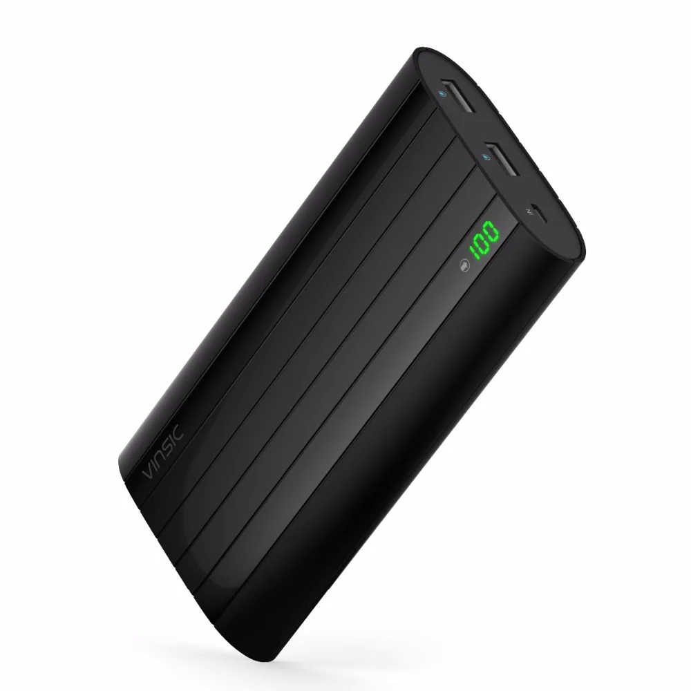 Vinsic Power Bank 20000mAh Portable External Battery Pack Charger for iPhone X Samsung S8 HUAWEI P20 Xiaomi Mi8 Tablets |
