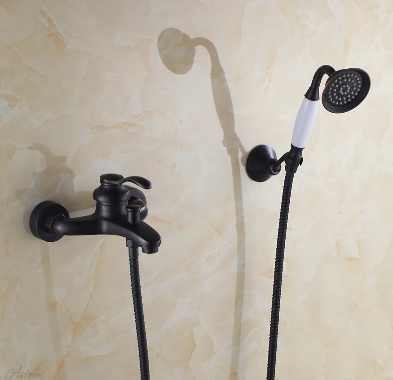 Europe style brass ORB finished wall mounted bath and shower faucet exposed B&S faucet set
Europe style brass ORB finished wall mounted bath and shower faucet exposed B&S faucet set
