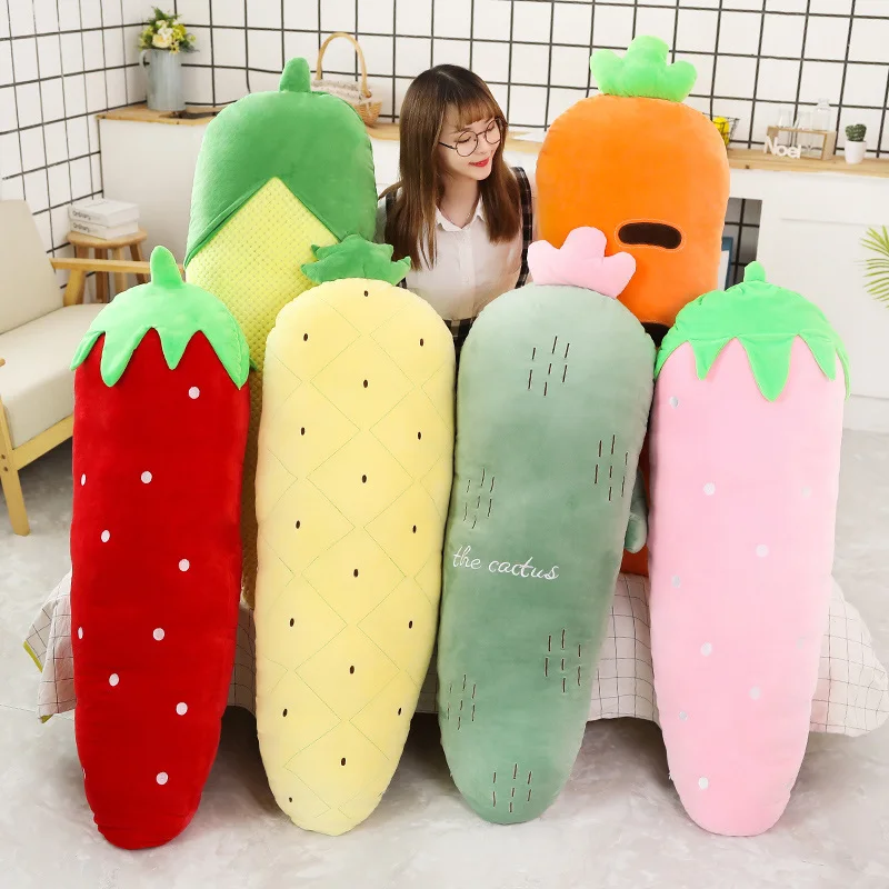 1pc 50/70/120cm Long Fruits Plush Pillow Stuffed Vegetable Strawberry Carrot Toys for Children Kids Doll Lovely Bed Decor Gift
1pc 50/70/120cm Long Fruits Plush Pillow Stuffed Vegetable Strawberry Carrot Toys for Children Kids Doll Lovely Bed Decor Gift