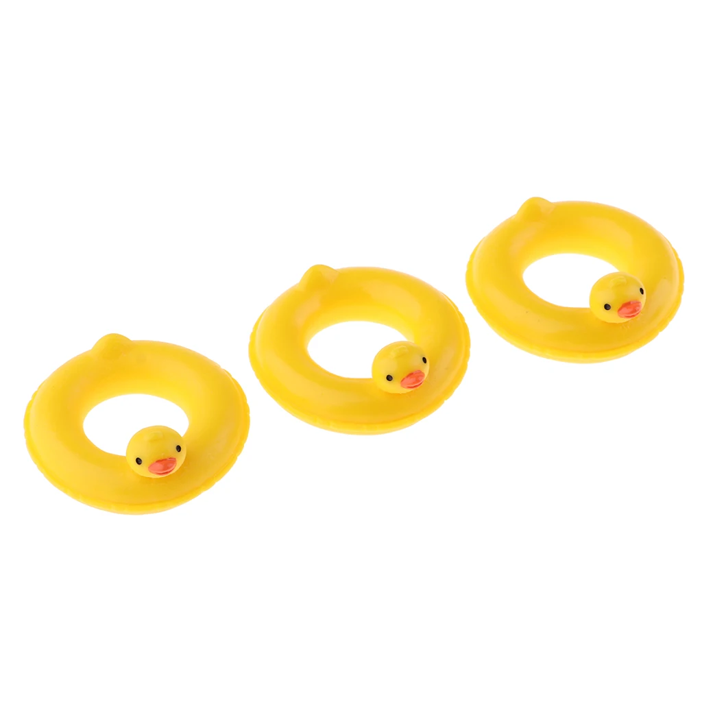 3 Pieces 1/12 Hard Resin Yellow Duck Swim Rings Dollhouse Miniature Garden Decoration
3 Pieces 1/12 Hard Resin Yellow Duck Swim Rings Dollhouse Miniature Garden Decoration