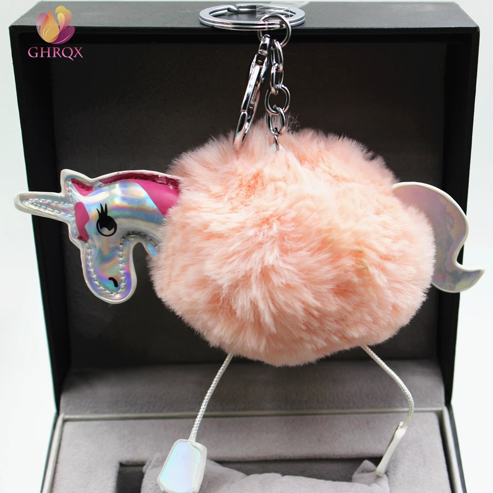 Hot Sell Unicorn Pompom Keychain Lovely Fluffy Artificial Rabbit Fur Ball Key Chain Animal Bird Women Car Bag Key Ring
Hot Sell Unicorn Pompom Keychain Lovely Fluffy Artificial Rabbit Fur Ball Key Chain Animal Bird Women Car Bag Key Ring