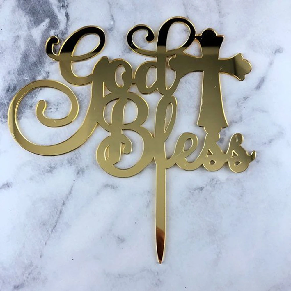 God Bless Acrylic Cake Topper, First Communion Cake Topper Decor, Baby Girl or Boy Christening Communion Religious Cake Topper
God Bless Acrylic Cake Topper, First Communion Cake Topper Decor, Baby Girl or Boy Christening Communion Religious Cake Topper