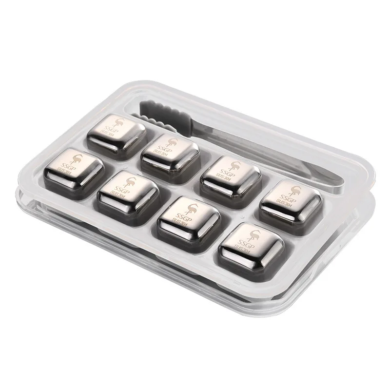 With Box Stainless Steel Ice Cubes, Reusable Chilling Stones for Whiskey Wine, Keep Your Drink Cold Longer, SGS Test Pass
With Box Stainless Steel Ice Cubes, Reusable Chilling Stones for Whiskey Wine, Keep Your Drink Cold Longer, SGS Test Pass