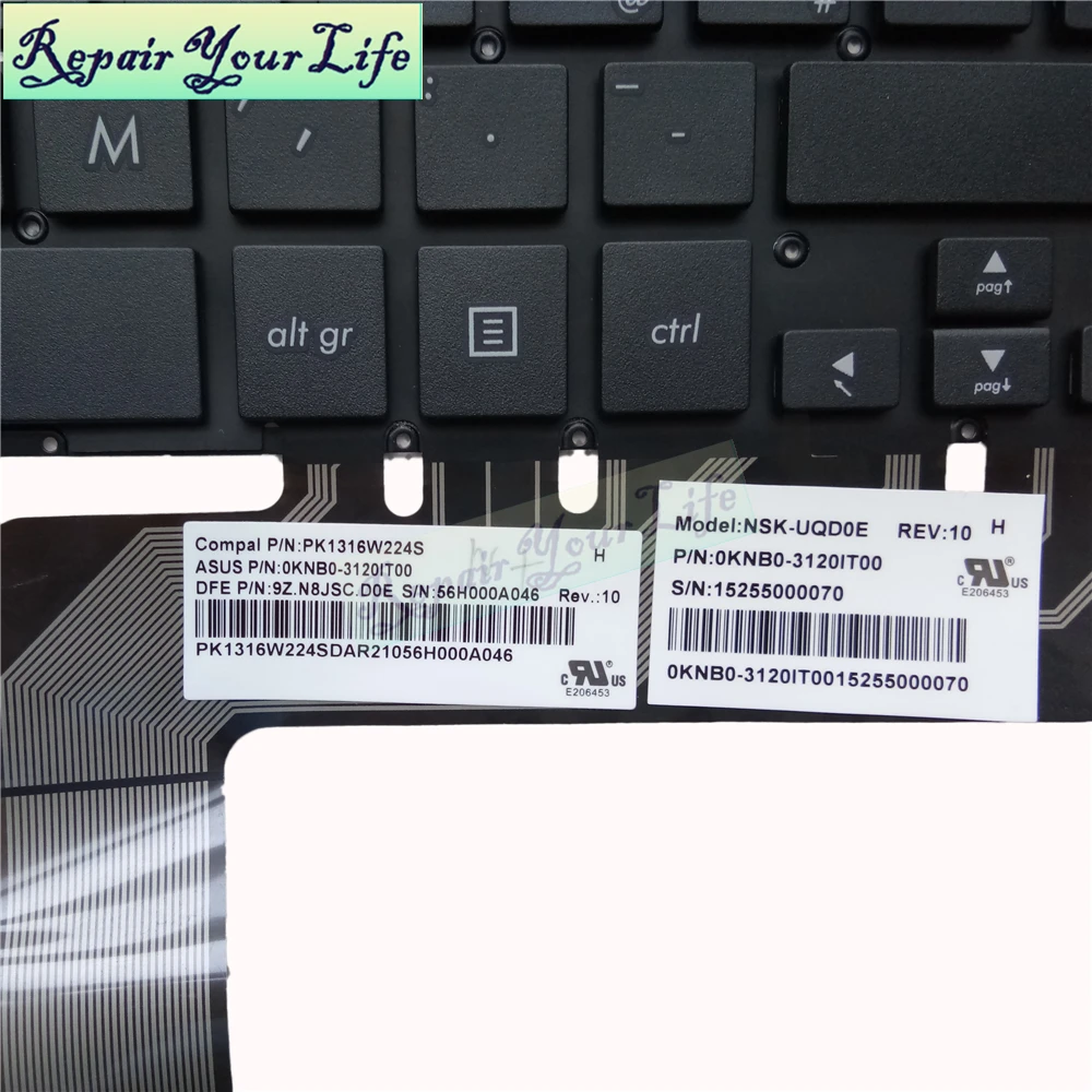 Repair You Life laptop keyboard for ASUS Q302 Q302LA P302LJ TP300 TP300L TP300LA TP300LD TP301 IT Italy keyboard Black
Repair You Life laptop keyboard for ASUS Q302 Q302LA P302LJ TP300 TP300L TP300LA TP300LD TP301 IT Italy keyboard Black