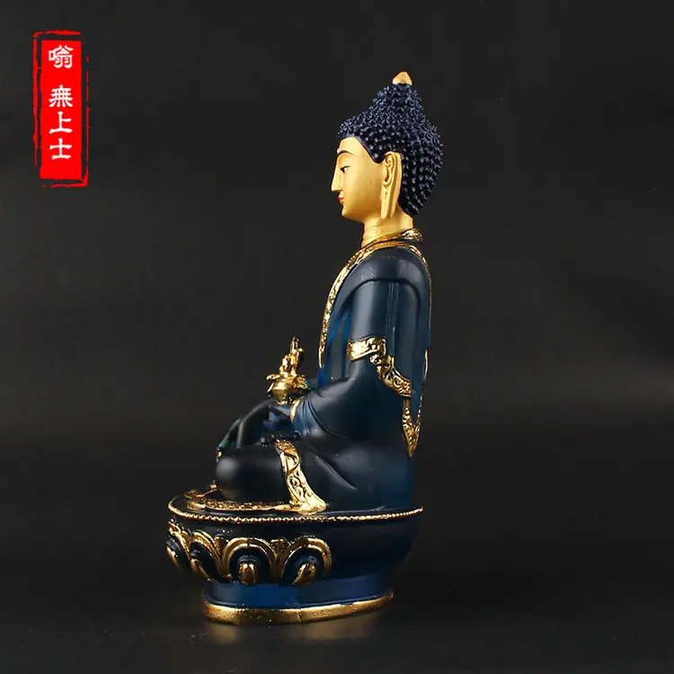 HOME OFFICE patron saint -efficacious Talisman House Protection Tibetan Buddhism gilding Colored Glaze Buddha statue 20 CM
HOME OFFICE patron saint -efficacious Talisman House Protection Tibetan Buddhism gilding Colored Glaze Buddha statue 20 CM