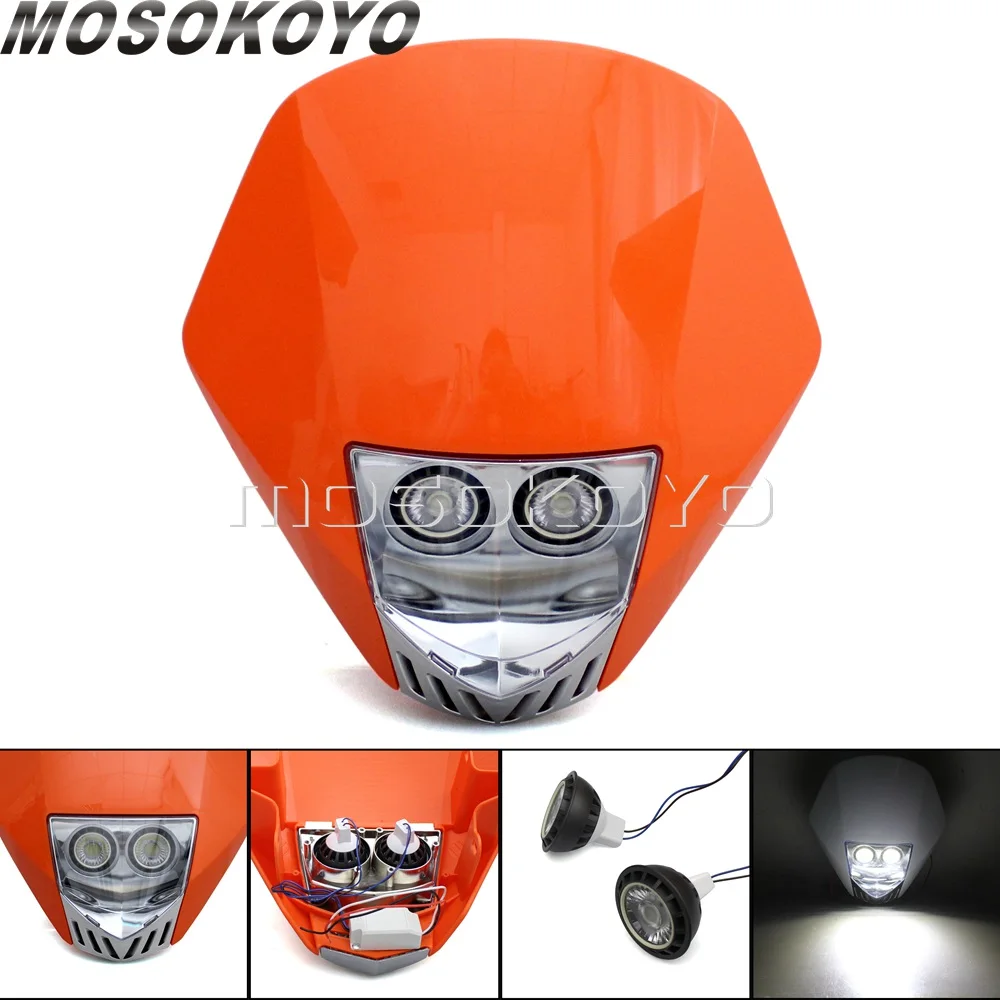 Фара мотоциклетная светодиодная оранжевая для MX XC EXC CRF WRF KXF SXF DTR CR SX KLX KX YZF YZ| |
