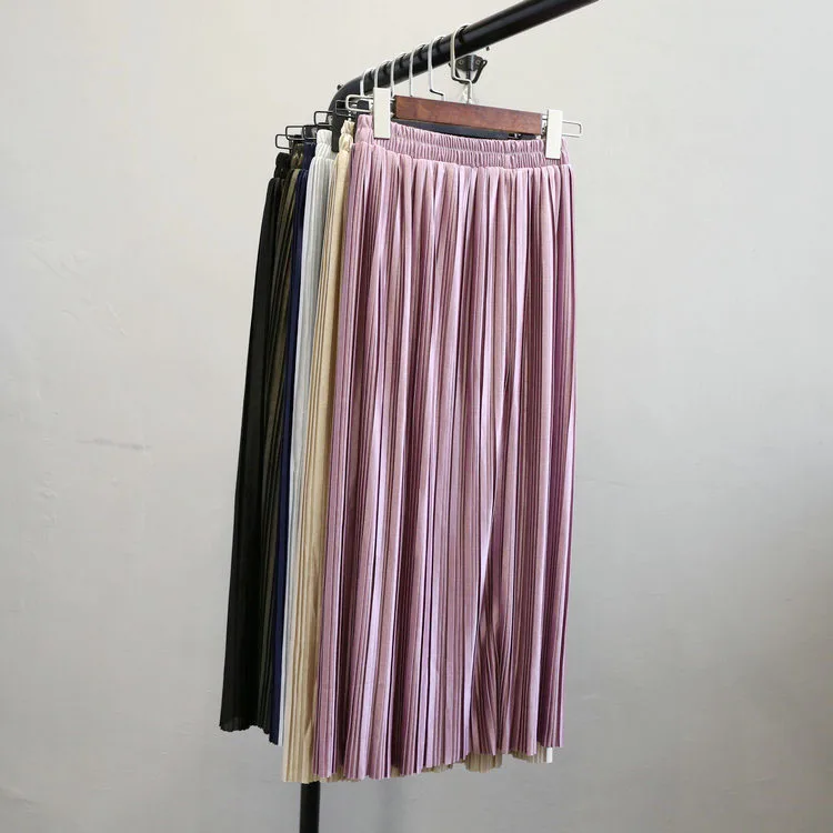 Женское плиссированное платье Alphalmoda, однотонная Сияющий Модный сатиновая юбка средней длины с эластичной талией, 6 цветов
Женское плиссированное платье Alphalmoda, однотонная Сияющий Модный сатиновая юбка средней длины с эластичной талией, 6 цветов