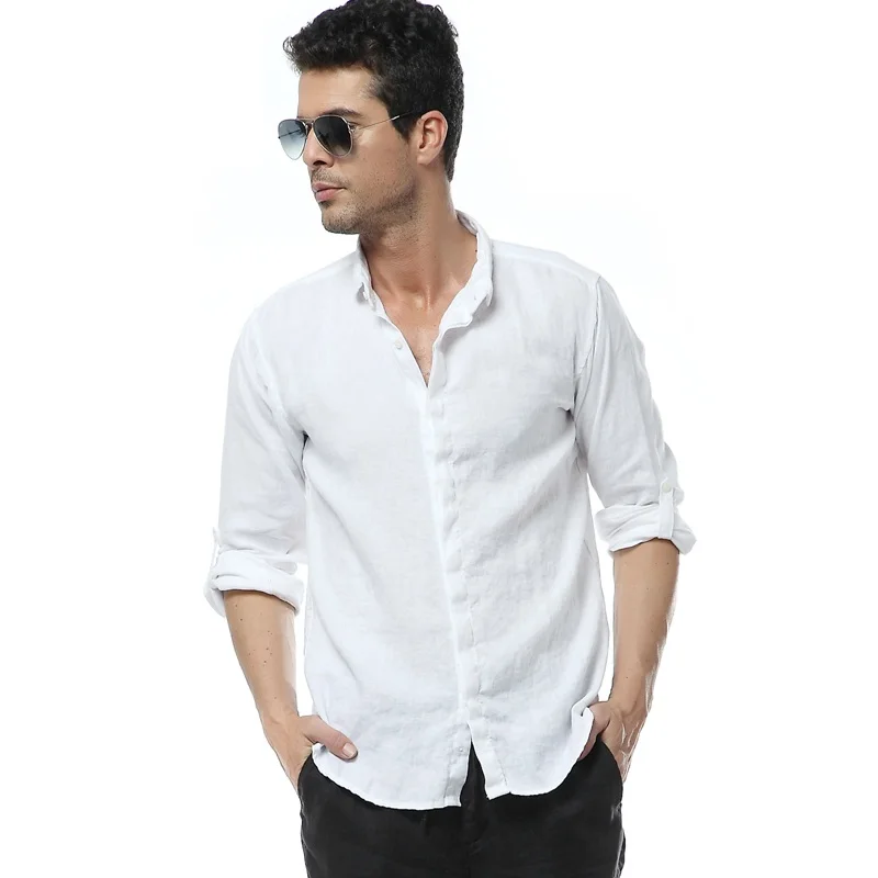 2016 New White Linen Shirts Men Long SLeeve Slim Casual Shirts Mens Clothes camisa masculina shirt men brand clothing100kg wear
2016 New White Linen Shirts Men Long SLeeve Slim Casual Shirts Mens Clothes camisa masculina shirt men brand clothing100kg wear