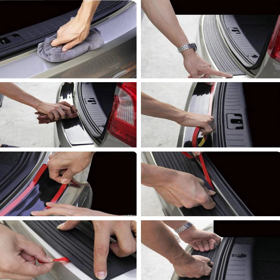 90CM 104CM Rubber Auto Car Rear Trunk Guard Door Sill Bumper Strip Protector Anti-scratch Trim Cover Sticker For Car Trunk SUV
90CM 104CM Rubber Auto Car Rear Trunk Guard Door Sill Bumper Strip Protector Anti-scratch Trim Cover Sticker For Car Trunk SUV