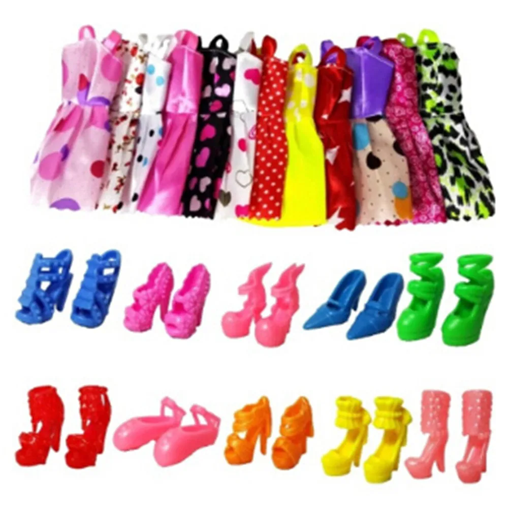 Hot Sale 20 PCS/set Handmade Party 10 Clothes Fashion Mixed style Dress + 10 Pair Accessories Shoes for doll
Hot Sale 20 PCS/set Handmade Party 10 Clothes Fashion Mixed style Dress + 10 Pair Accessories Shoes for doll