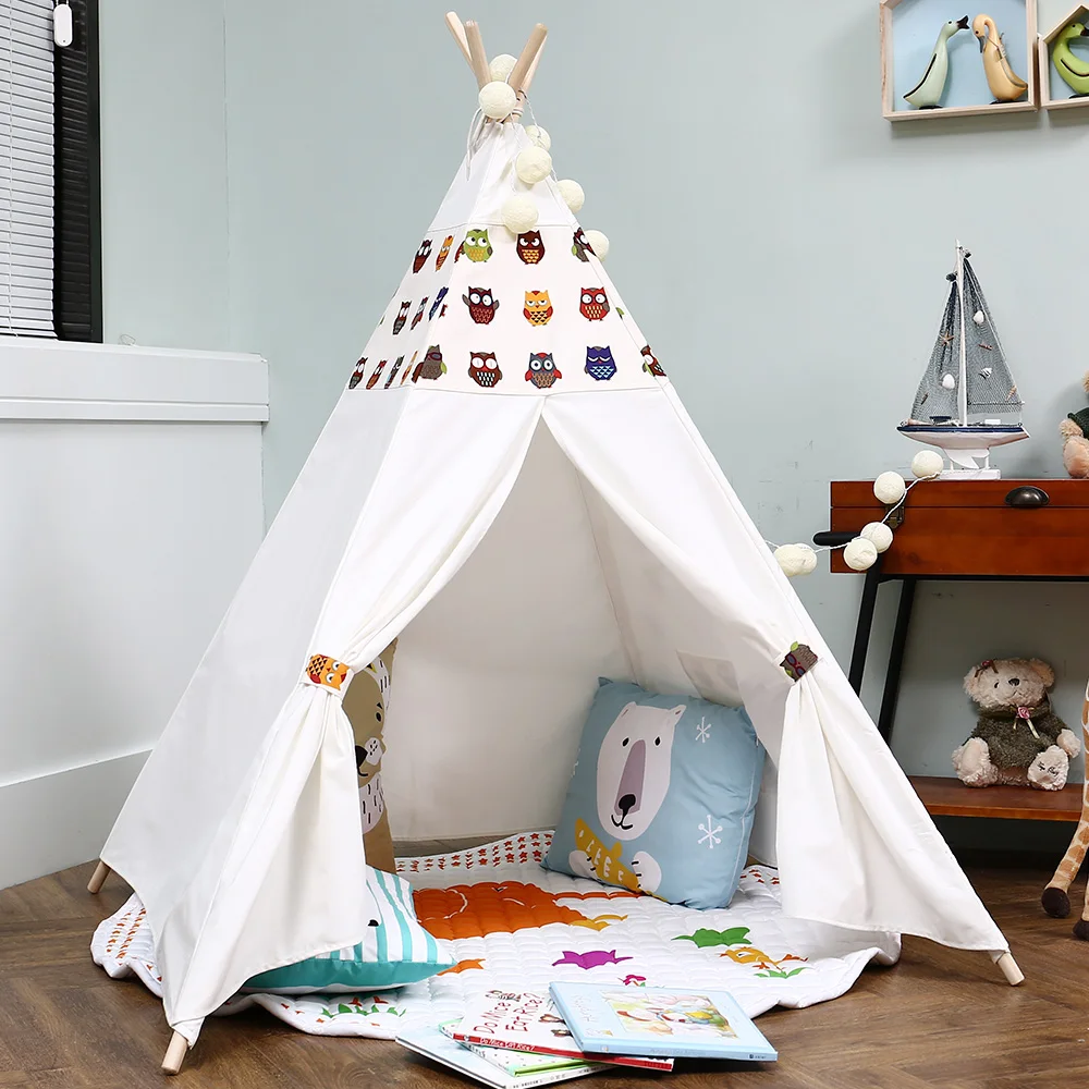 Мультяшная игрушечная палатка для детей Wigwam детский игровой домик дома улицы
