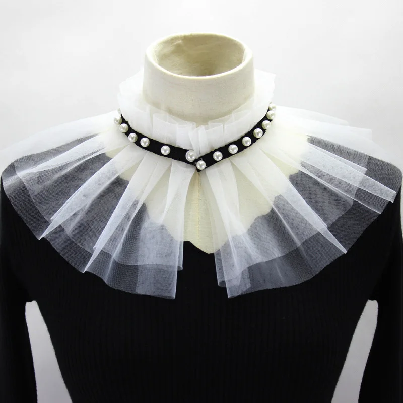 Decoration Beads accessories Nailed pearl bead shawls false collars Mesh trimmed navy bows embroidery detachable Lace Wrap Cloak
Decoration Beads accessories Nailed pearl bead shawls false collars Mesh trimmed navy bows embroidery detachable Lace Wrap Cloak