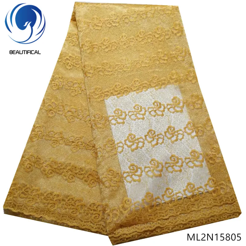 BEAUTIFICAL african fabrics tulle lace for dresses 2019 Latest style nigerian gold net lace for wedding 5yards ML2N158
BEAUTIFICAL african fabrics tulle lace for dresses 2019 Latest style nigerian gold net lace for wedding 5yards ML2N158