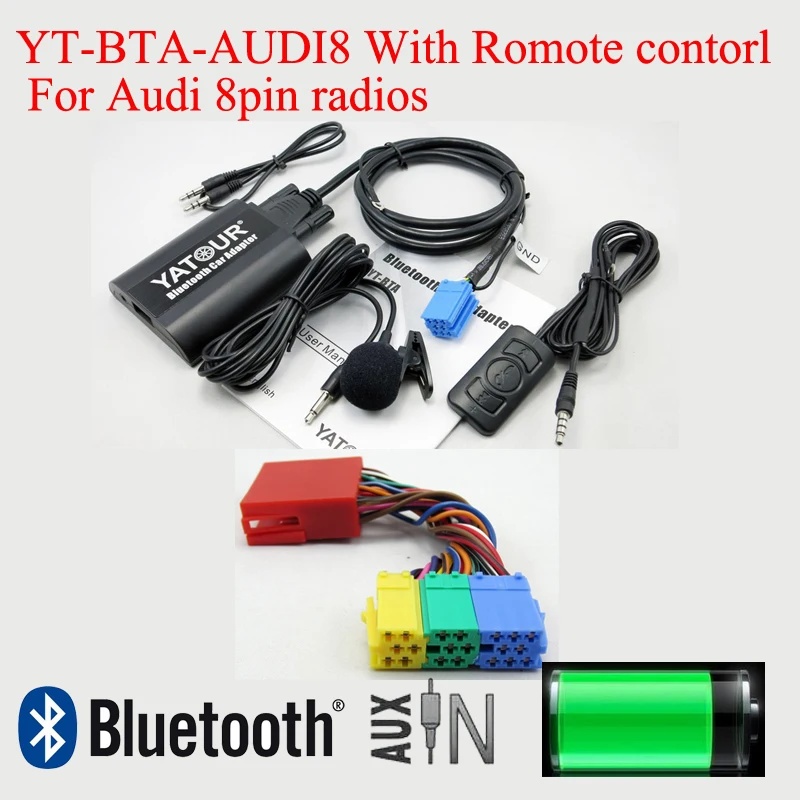 Yatour Bluetooth MP3 Телефон гарнитура адаптер с дистанционным управлением для Audi 20pin радиостанции
Yatour Bluetooth MP3 Телефон гарнитура адаптер с дистанционным управлением для Audi 20pin радиостанции