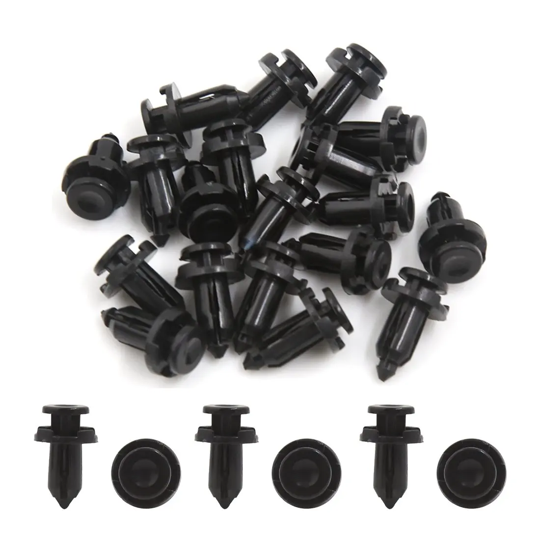 uxcell 20 Pcs 9mm Hole Plastic Rivets Fastener Fender Bumper Push Pin Clips Black
uxcell 20 Pcs 9mm Hole Plastic Rivets Fastener Fender Bumper Push Pin Clips Black