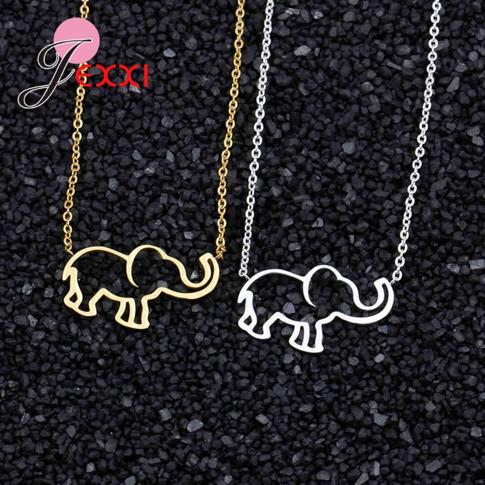 Novelty Elephant Animal Pendant Necklaces Silver Gold Color Women Lady Girls Gift Fashion Hollow Metal Jewelry Accessory
Novelty Elephant Animal Pendant Necklaces Silver Gold Color Women Lady Girls Gift Fashion Hollow Metal Jewelry Accessory