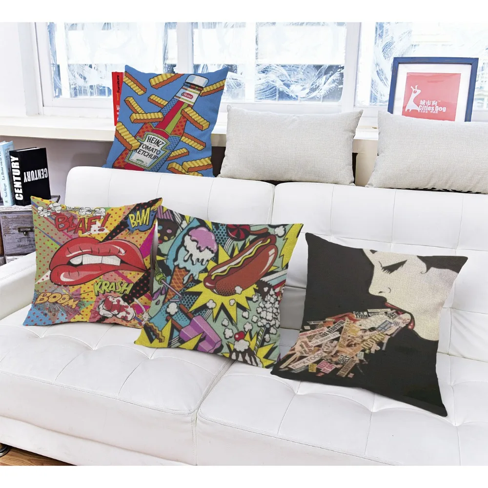 Hot dog fries Printed pillowcase Pop Art Sofa Cotton Linen Car Room Office Cushions Decorative Throw Pillows Free Shipping
Hot dog fries Printed pillowcase Pop Art Sofa Cotton Linen Car Room Office Cushions Decorative Throw Pillows Free Shipping