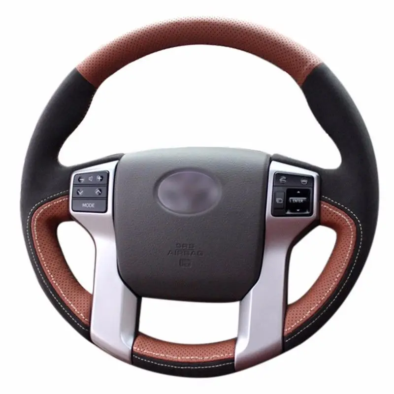 Top Leather Steering Wheel Hand-stitch on Wrap Cover For Toyota Prado/Land Cruiser 2010-2015
Top Leather Steering Wheel Hand-stitch on Wrap Cover For Toyota Prado/Land Cruiser 2010-2015