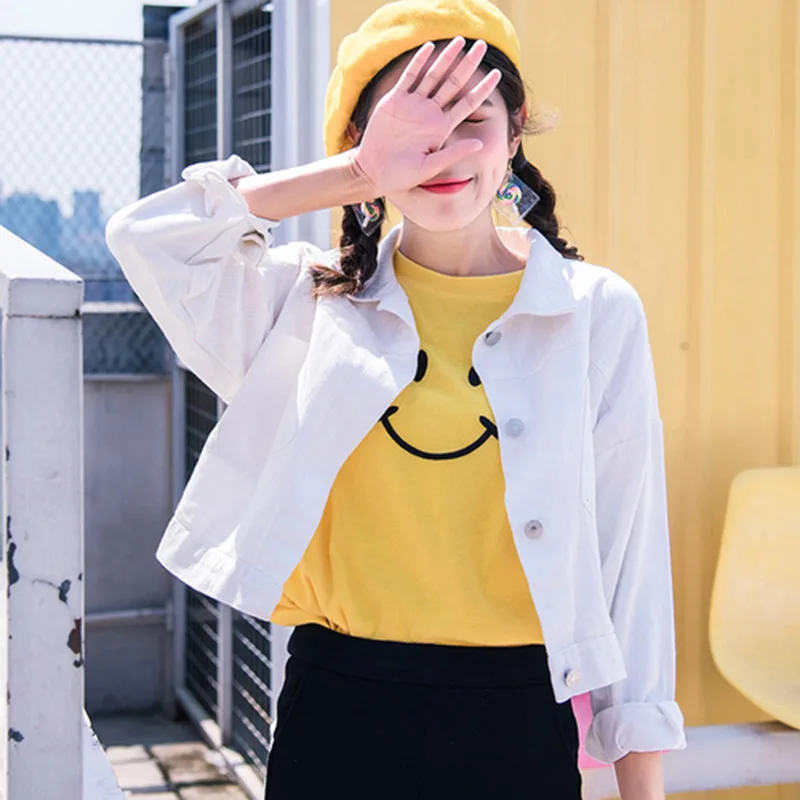 Jackets Women Candy Color Sweet Elegant Turn-Down Collar Coat Womens Trendy Temperament Single Breasted Short Ladies Long Sleeve
Jackets Women Candy Color Sweet Elegant Turn-Down Collar Coat Womens Trendy Temperament Single Breasted Short Ladies Long Sleeve