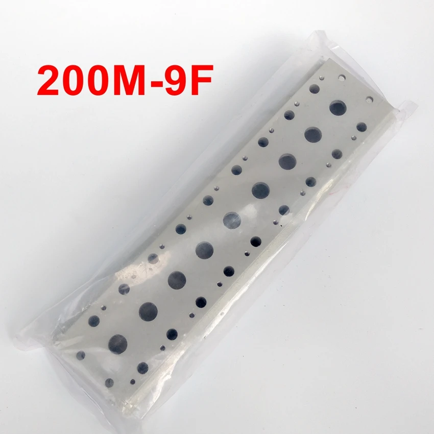200M-9F Solenoid Valve Manifold With Screws & Rubber 9 Station Base Board 4V210/ 4A210
200M-9F Solenoid Valve Manifold With Screws & Rubber 9 Station Base Board 4V210/ 4A210